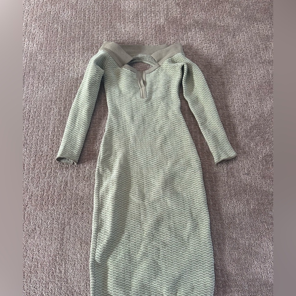 JACQUEMUS off-the-shoulder jacquard-knit cotton-blend dress